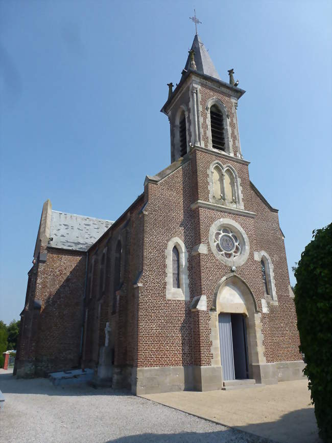 L'église Saint-Riquier - Herbinghen (62850) - Pas-de-Calais