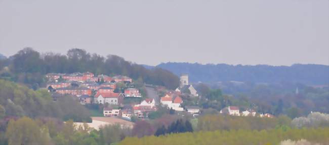 Le haut d'Houdain, vu depuis Divion - Houdain (62150) - Pas-de-Calais