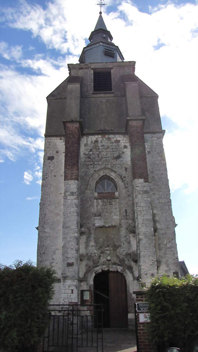 L'église Saint-Leu, classée monument historique - Huby-Saint-Leu (62140) - Pas-de-Calais