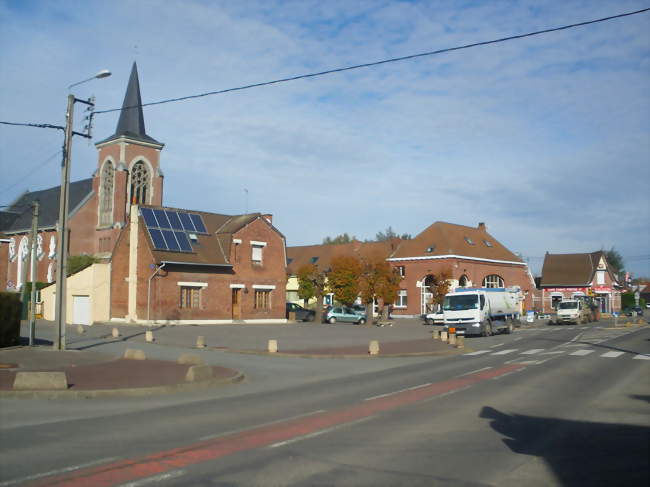 Centre de la commune - Neuve-Chapelle (62840) - Pas-de-Calais