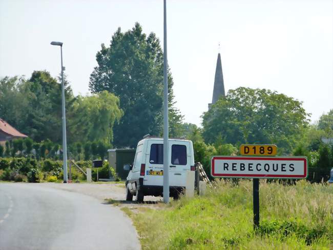 Entrée de la commune - Rebecques (62120) - Pas-de-Calais