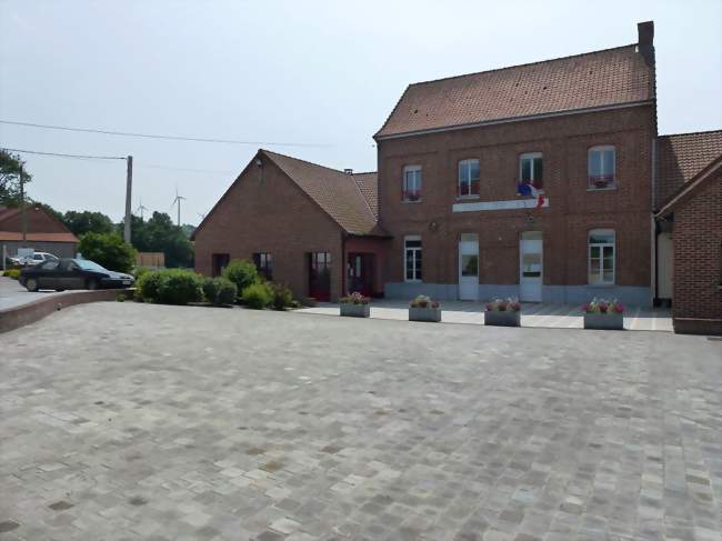 La mairie et l'école - Reclinghem (62560) - Pas-de-Calais