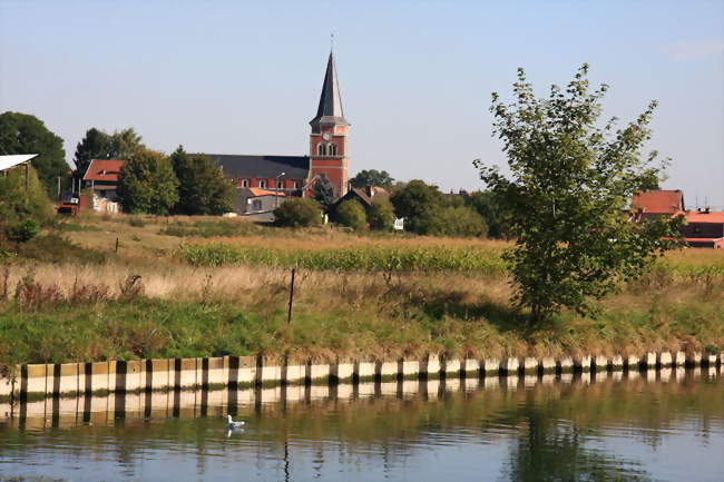 Le village au bord de la Scarpe - Rux (62118) - Pas-de-Calais