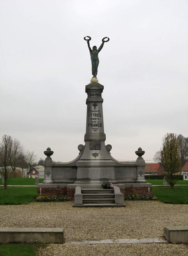 Le monument-aux-morts - Ytres (62124) - Pas-de-Calais