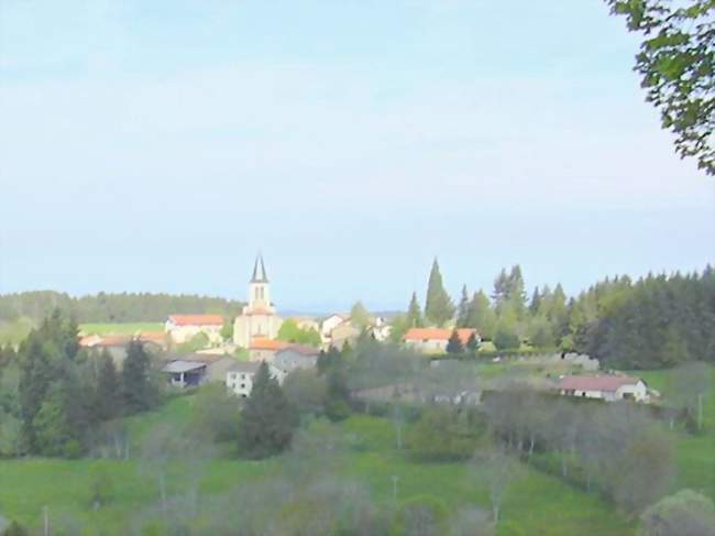 Vue générale du bourg d'Aix-la-Fayette - Aix-la-Fayette (63980) - Puy-de-Dôme