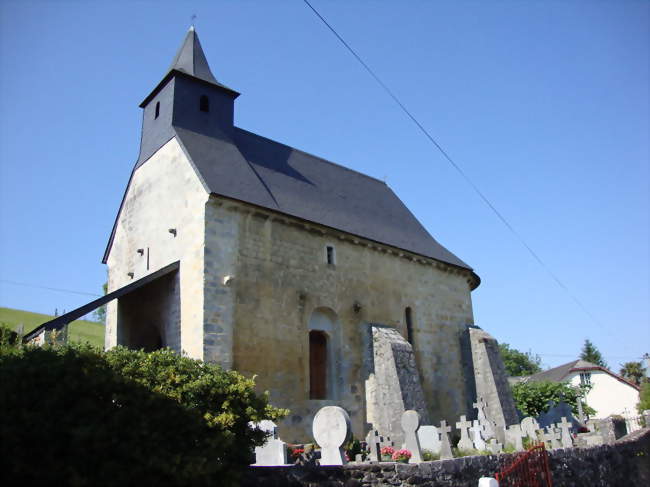 Léglise et le cimetière d'Alçabéhéty - Alçay-Alçabéhéty-Sunharette (64470) - Pyrénées-Atlantiques
