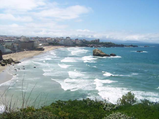 Biarritz et sa plage, vues depuis la pointe Saint-Martin - Biarritz (64200) - Pyrénées-Atlantiques