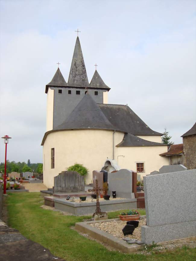 L'église Notre-Dame coté chevet - Geüs-d'Oloron (64400) - Pyrénées-Atlantiques