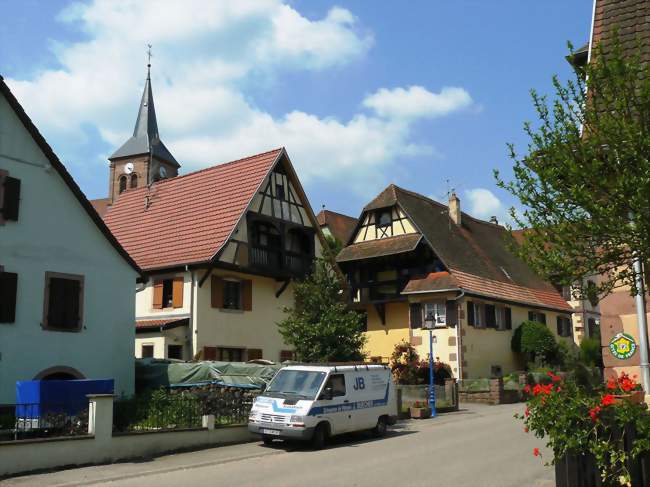 Entrée du village d'Albé par la rue de l'Erlenbach - Albé (67220) - Bas-Rhin