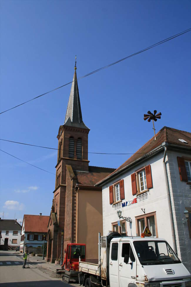 L'église de la commune - Dieffenbach-lès-Wrth (67360) - Bas-Rhin