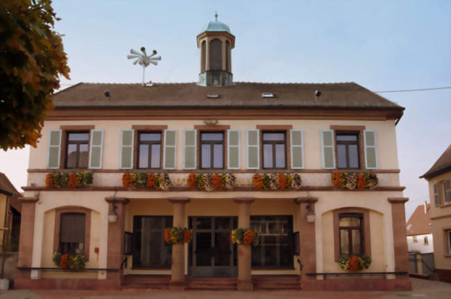 Vue de la mairie de Drusenheim - Drusenheim (67410) - Bas-Rhin