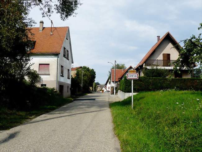 Entrée du village d'Epfig par la D 703 en venant de Blienschwiller - Epfig (67680) - Bas-Rhin