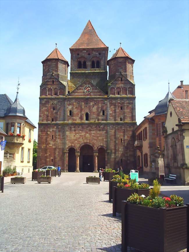 Façade romane de l'abbatiale de Marmoutier - Marmoutier (67440) - Bas-Rhin