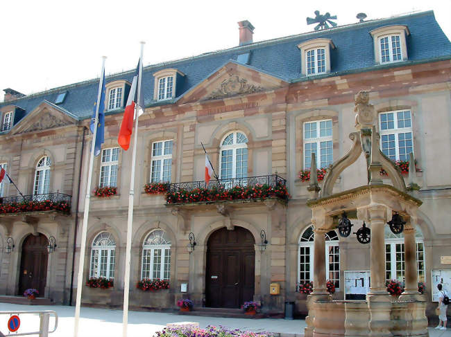 Hôtel de ville et puits - Rosheim (67560) - Bas-Rhin