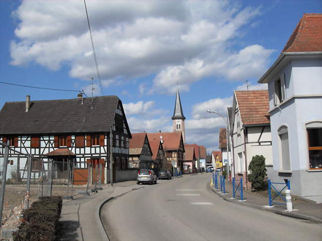 Rue principale à Rossfeld - Rossfeld (67230) - Bas-Rhin