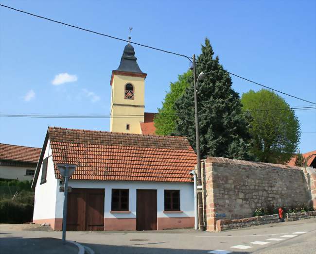 Le clocher de l'église - Rott (67160) - Bas-Rhin