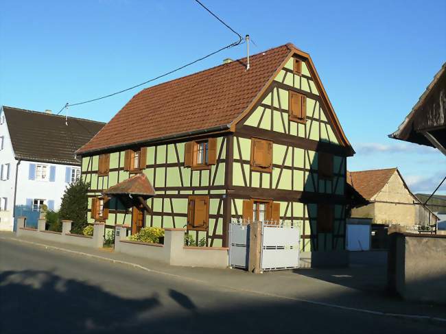 Une maison à pans de bois - Schwobsheim (67390) - Bas-Rhin