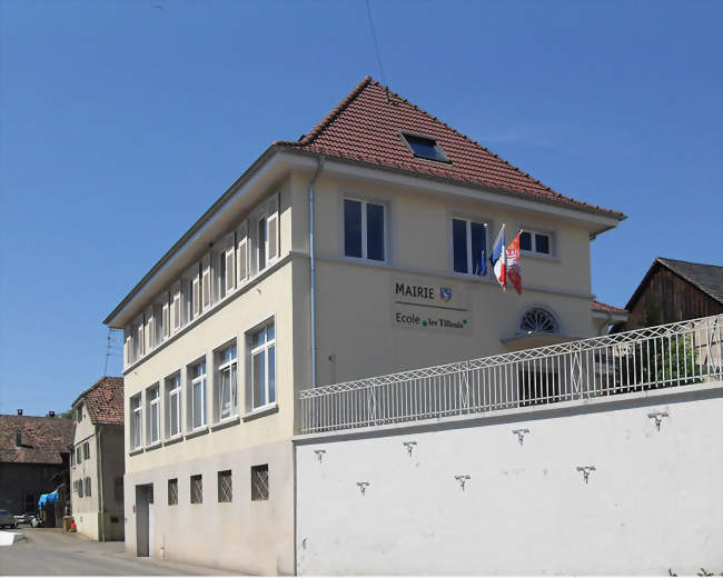 La mairie-école - Buschwiller (68220) - Haut-Rhin