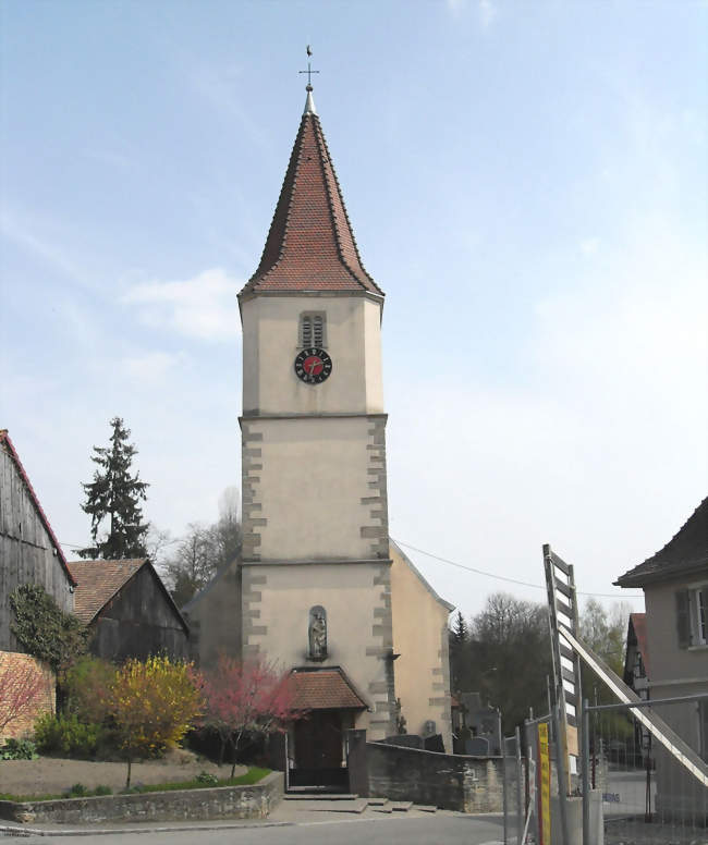 L'église, côté ouest - Franken (68130) - Haut-Rhin