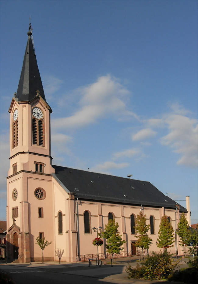 L'église Saint-Maurice - Houssen (68125) - Haut-Rhin