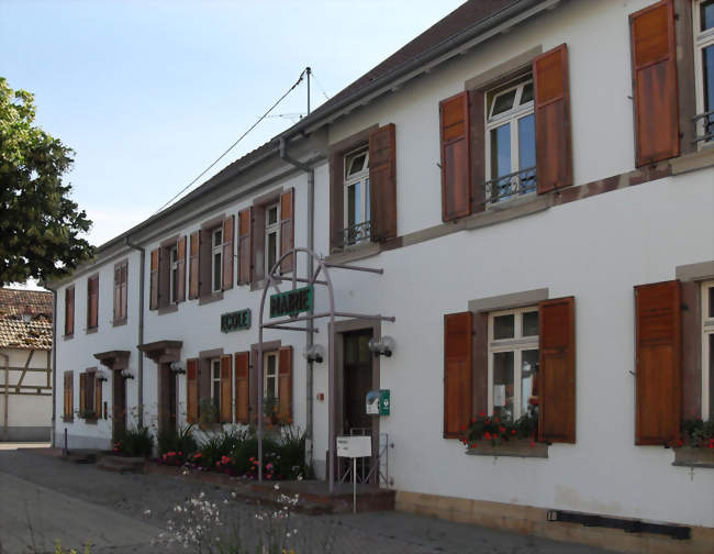 La mairie et l'école - Munwiller (68250) - Haut-Rhin