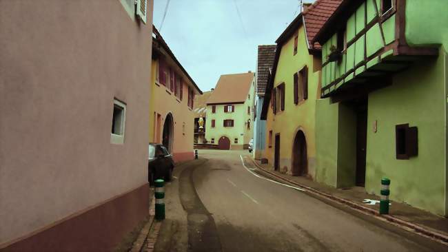 La rue principale - Obermorschwihr (68420) - Haut-Rhin