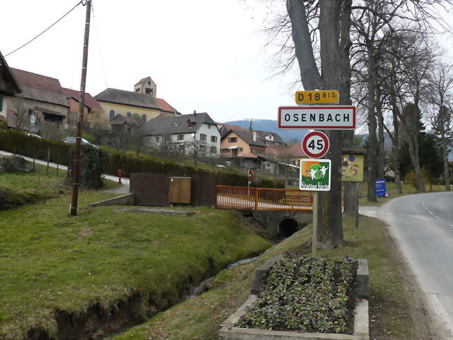 Entrée du village d'Osenbach en venant de Soultzmatt - Osenbach (68570) - Haut-Rhin