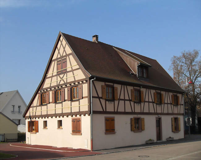 La mairie de Petit-Landau - Petit-Landau (68490) - Haut-Rhin