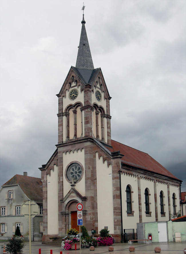L'église Saint-Étienne - Pulversheim (68840) - Haut-Rhin