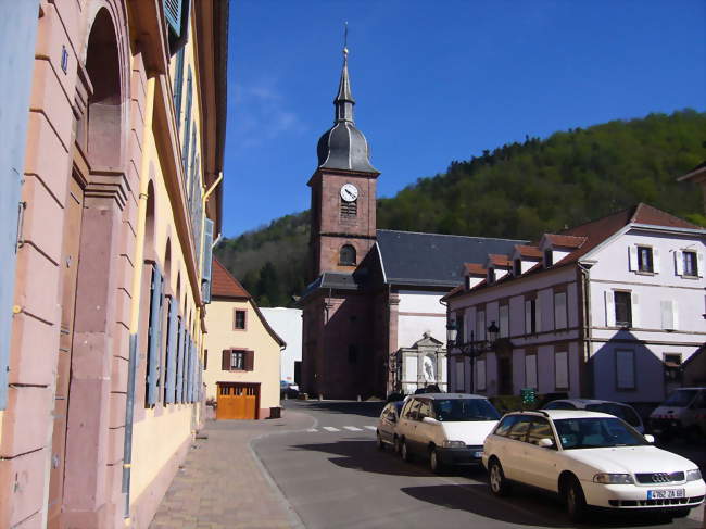 Marché local de Sainte-Croix-aux-Mines.