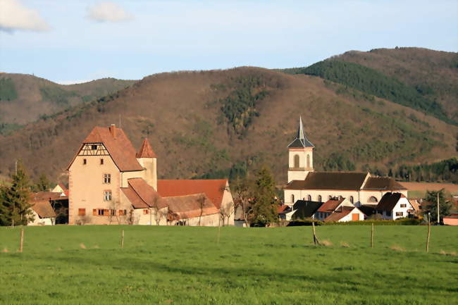 Château et église de Walbach - Walbach (68230) - Haut-Rhin