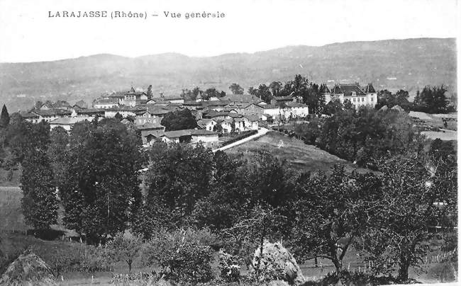 Vue vers 1900 - Larajasse (69590) - Rhône