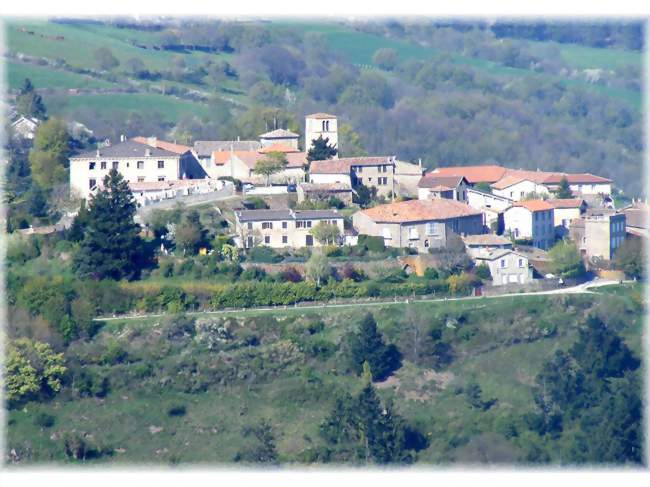 Vue générale du village médiéval de Riverie - Riverie (69440) - Rhône