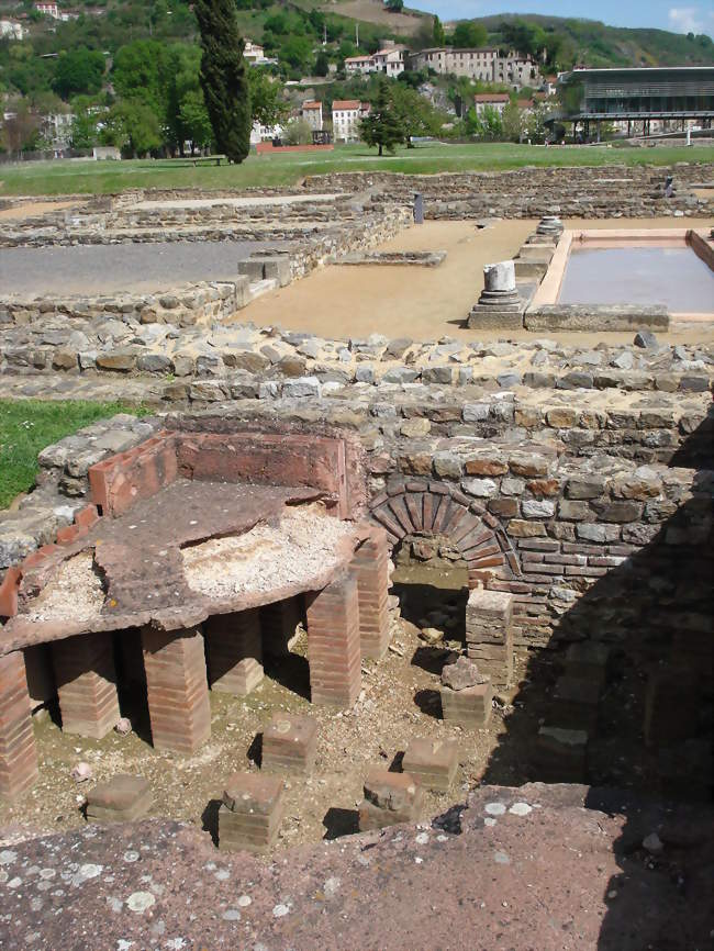 Site archéologique de Saint-Romain-en-GalSystème de chauffage par circulation d'air chaud sous le plancher - Saint-Romain-en-Gal (69560) - Rhône