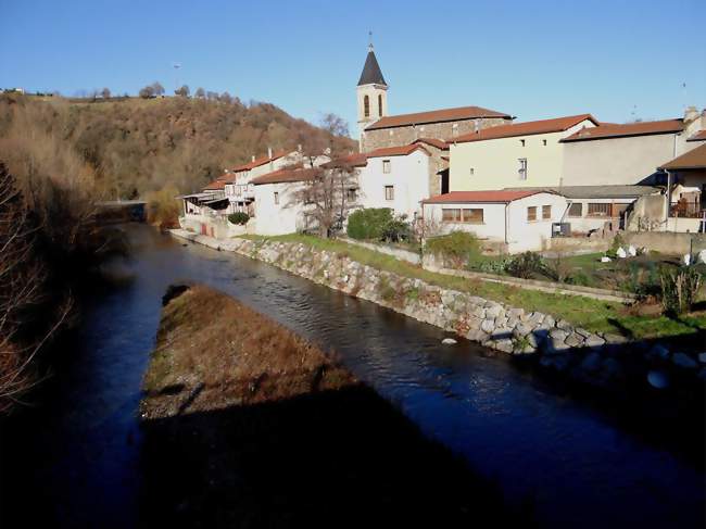 Le village vu du pont sur le Gier - Saint-Romain-en-Gier (69700) - Rhône