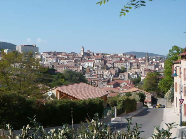 Annonay, vue depuis la montée des Aygas - Annonay (07100) - Ardèche