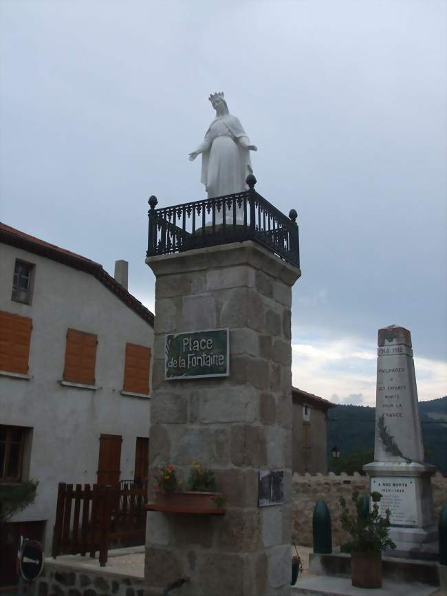 La fontaine de la Vierge - Pailharès (07410) - Ardèche