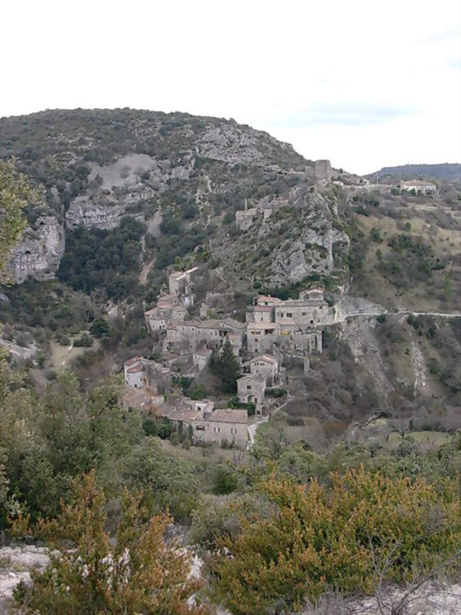 Village et château - Rochecolombe (07200) - Ardèche