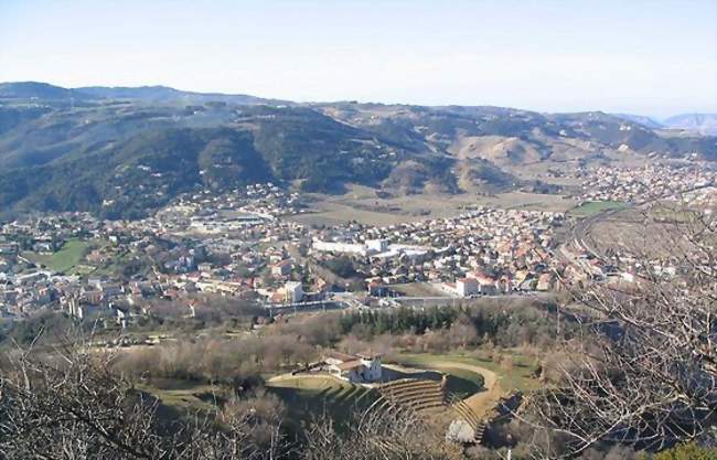 Saint Péray vue depuis le château de Crussol - Saint-Péray (07130) - Ardèche