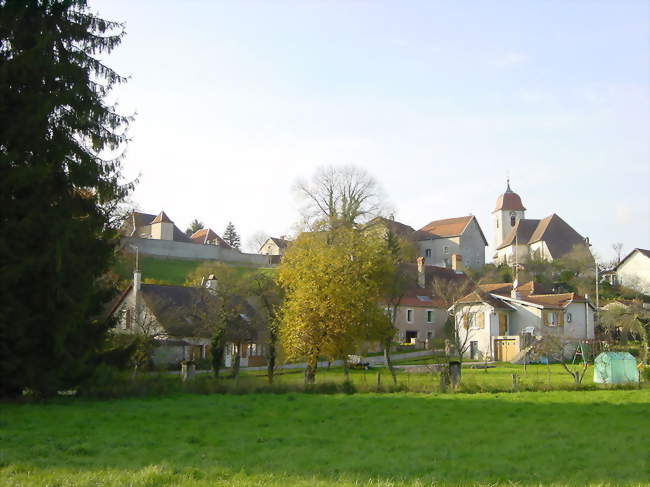 Vue du village depuis la route de Tressandans - Chassey-lès-Montbozon (70230) - Haute-Saône