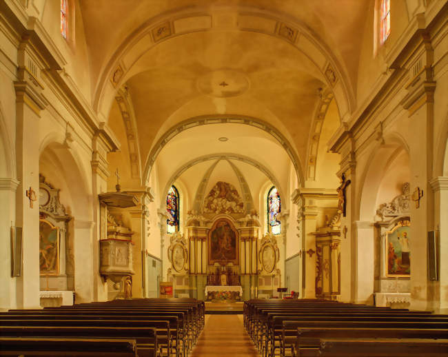 Nef stuquée de léglise Saint-Pierre - Granges-la-Ville (70400) - Haute-Saône