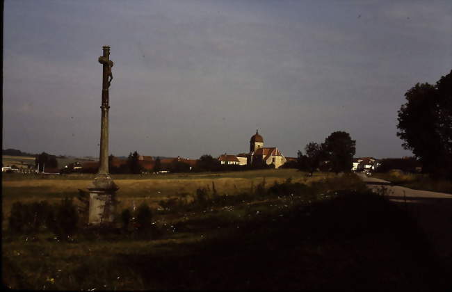 Vue de Jasney coté route de Conflans-sur-Lanterne - Jasney (70800) - Haute-Saône