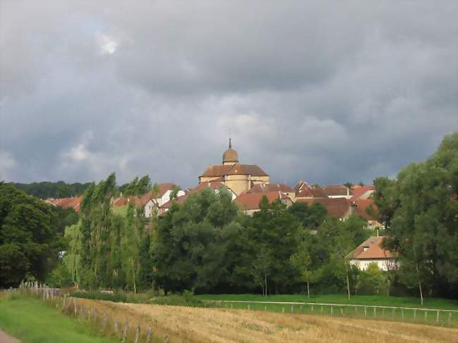 Vue en contre-plongée du village - Montigny-lès-Cherlieu (70500) - Haute-Saône