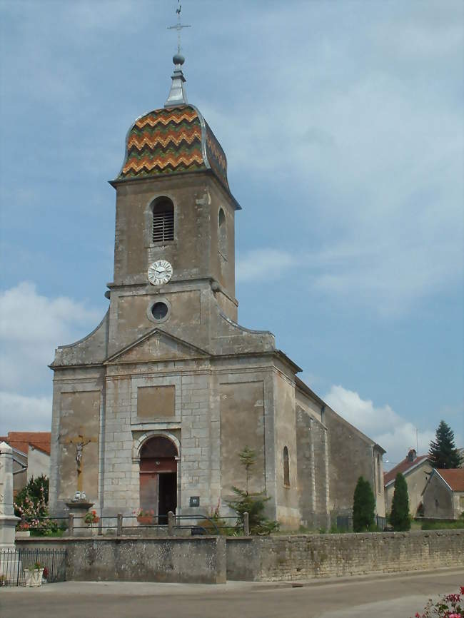 Vue sur l'église - Roche-et-Raucourt (70180) - Haute-Saône