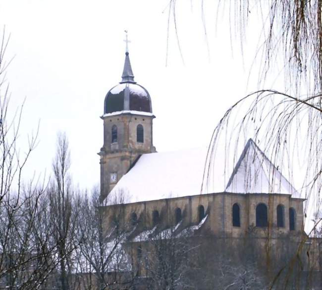 L'église en hiver - Scey-sur-Saône-et-Saint-Albin (70360) - Haute-Saône