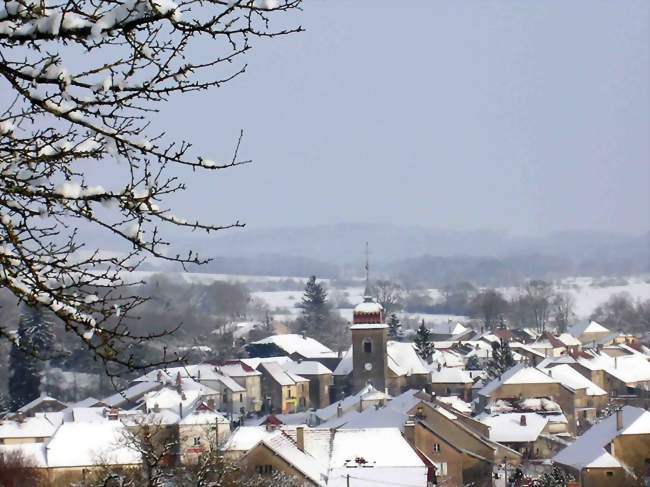 Vue hivernale - Vernois-sur-Mance (70500) - Haute-Saône