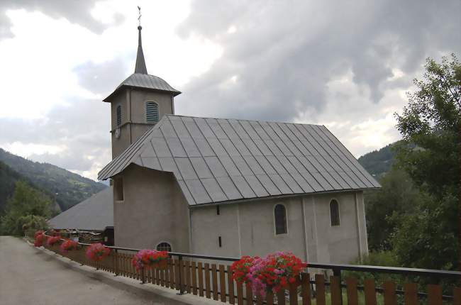 Vue de l'église du chef-lieu - Cohennoz (73400 et 73590) - Savoie