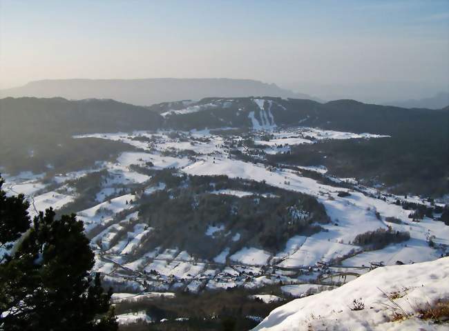 Territoire des Déserts en hiver, vu depuis le mont Margériaz - Les Déserts (73230) - Savoie