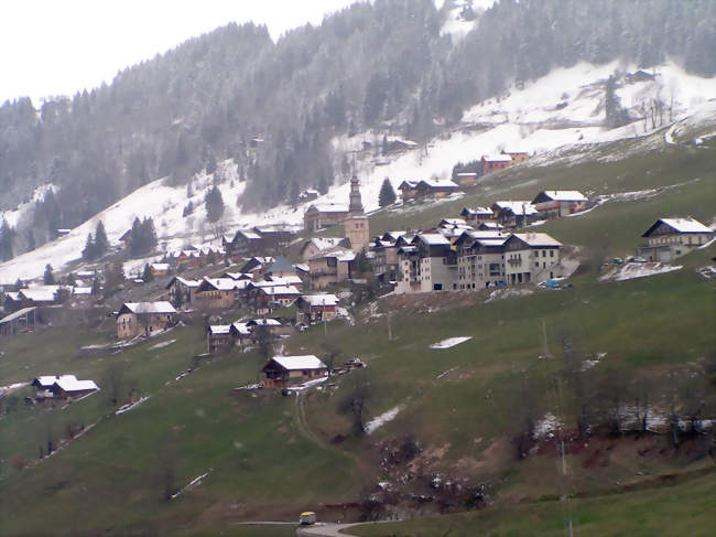 Vue panoramique du village de Hauteluce - Hauteluce (73620) - Savoie