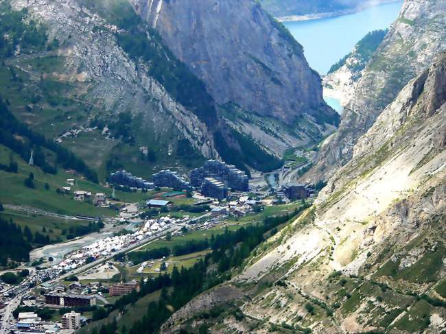 Vue du village de la Daille à Val-d'Isère - Val-d'Isère (73150) - Savoie